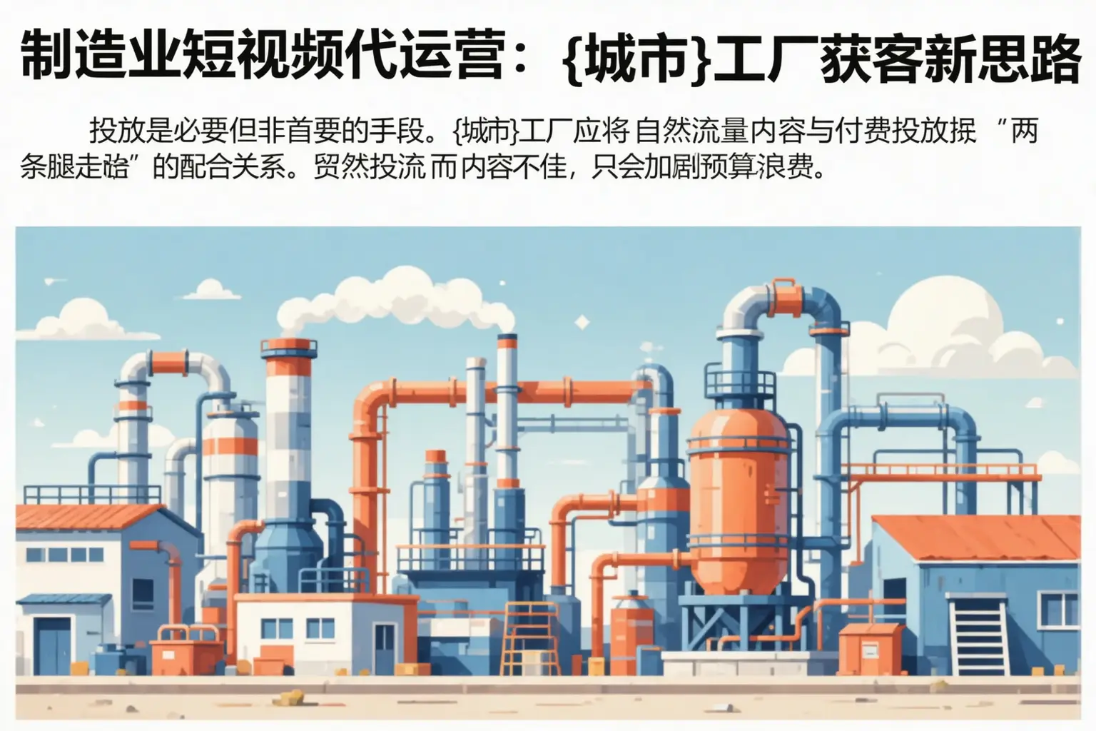 制造业短视频代运营：工农工厂获客新思路